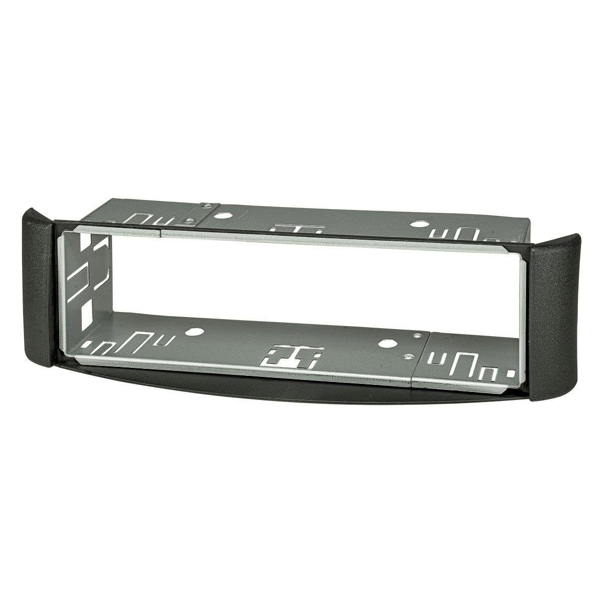 tomzz Audio 2451-020 ramka na radio kompatybilna z Smart fortwo (450) 1998-2007, ciemnoszara z metalow? kieszeni?