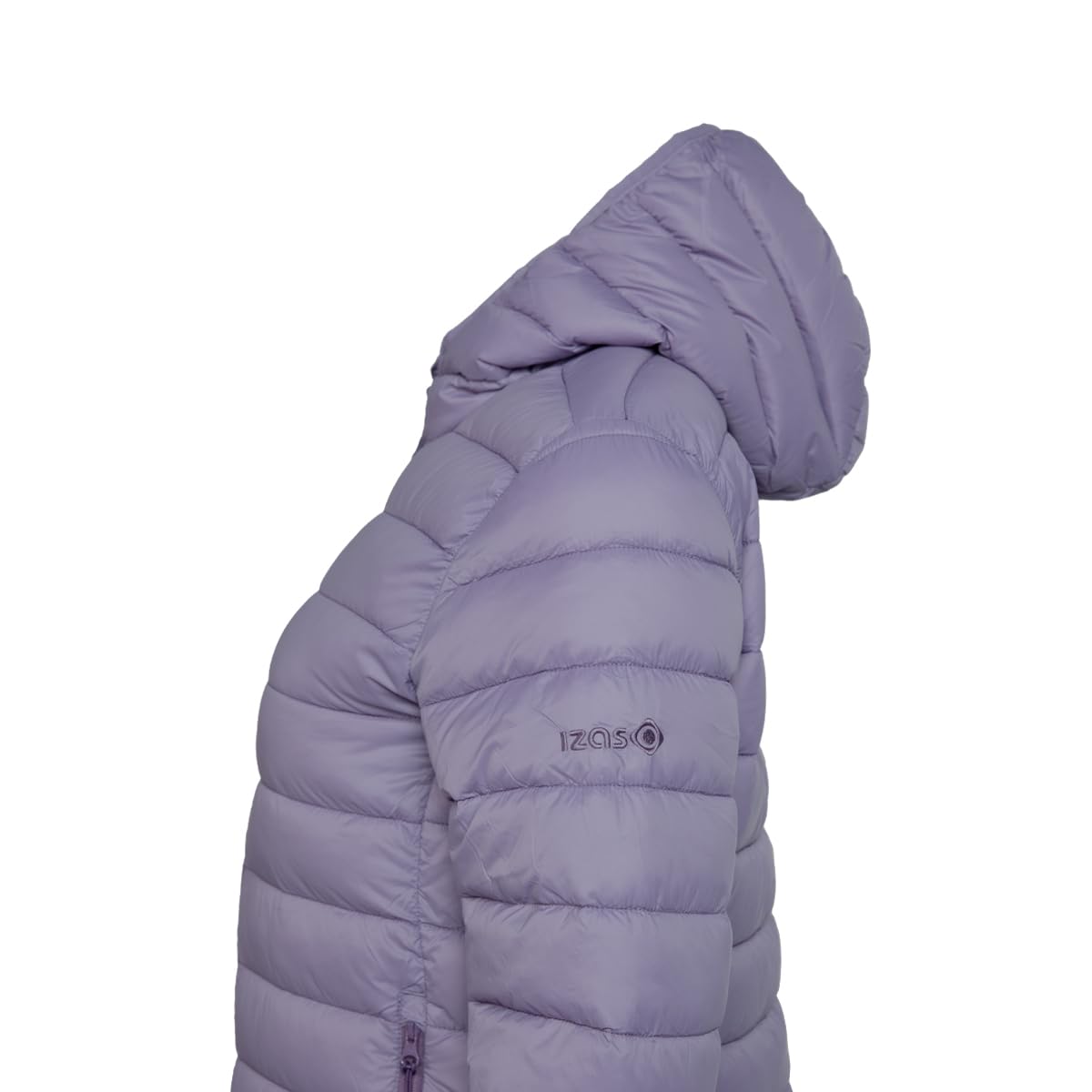Izas Sindu W V2 Chaqueta Ultraligera de Mujer Mount-Loft para Outdoor y Climas Fríos, Resistente al Viento y Agua, Transpirable, Capucha Fija, Bolsillos con Cremallera, Plegable
