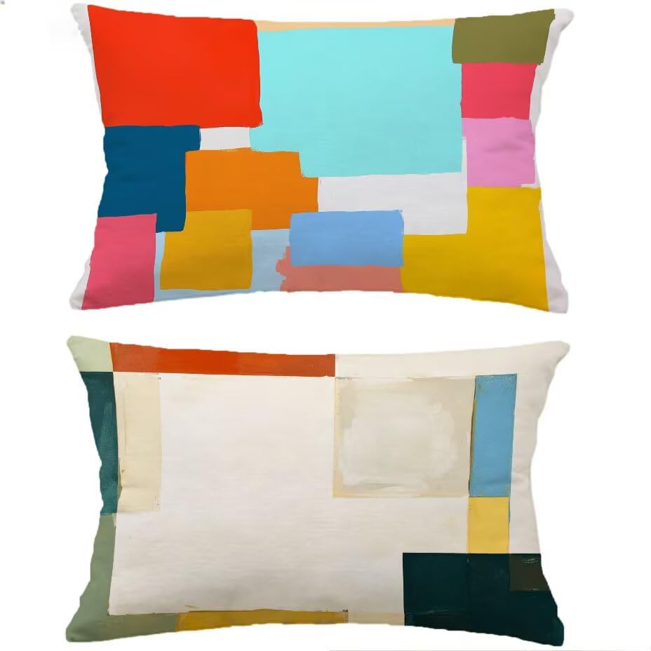 Housse de coussin extérieur 40x80 anti humidité pour canapé de jardin