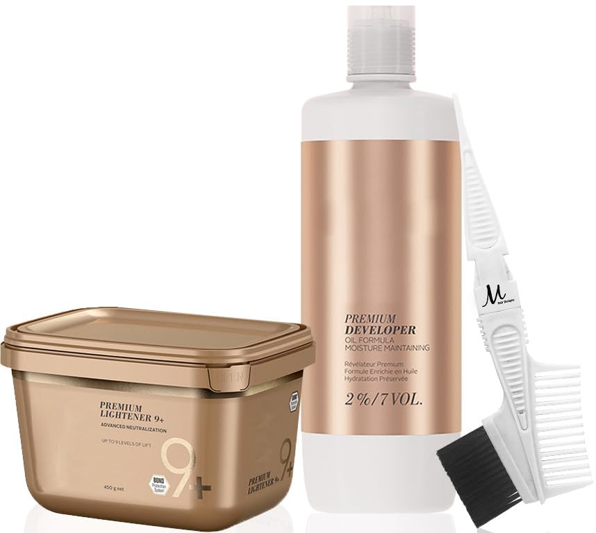 Blonde Me Lightener 9+ Premium Bleach 450 grams, BlondeMe Develop...