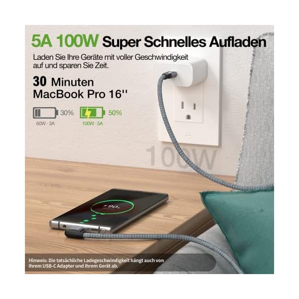 ULT-WIIQ 90 Grad USB C 3.2 Kabel – Bild 5