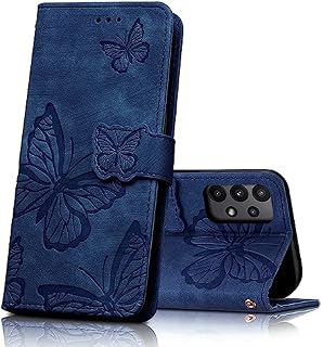 CXTcase Etui na telefon komórkowy Samsung Galaxy A54 5G, etui ochronne z klapką do Samsung Galaxy A54 5G, skóra poliuretanowa, magnetyczne motyle, skórzane etui do Samsung Galaxy A54 5G, czarne