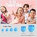 Kids Ear Plugs for 5-12 Yr, 27 dB Noise Reduction Extra Small Earplugs, Ear Plugs for Kids for Noise Sensitivity, Socializing, Sleep, Focus, 4 Sizes Ear Tips in XS-L (Blue)