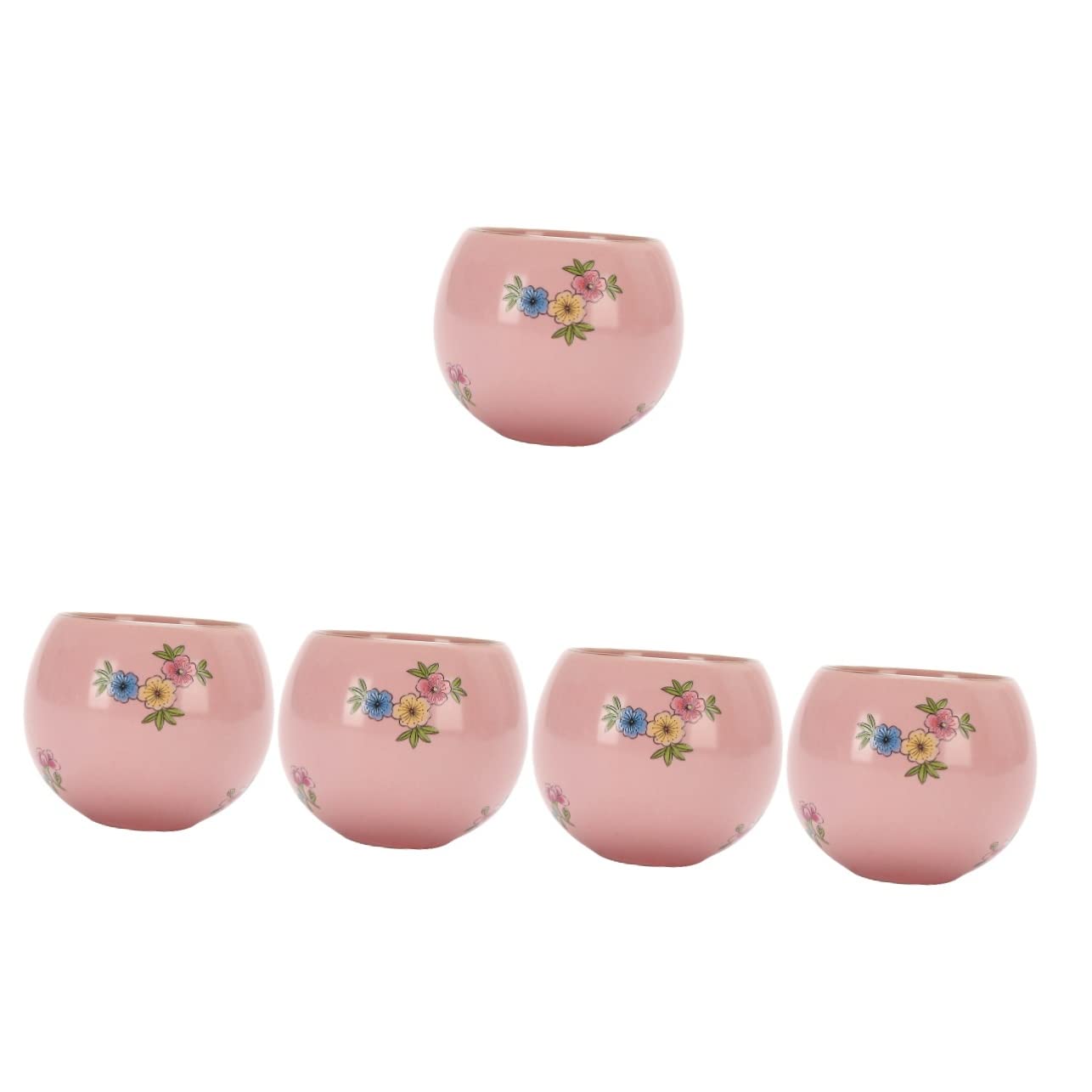5 sztuk Porcelanowe Filiżanki Ceramiczne Filiżanki Espresso Niebieskie Szklanki Do Picia Ceramiczne Kubki Do Kawy Mały Kubek Do Picia Kubek Sake Kubek Cappuccino Styl Ret