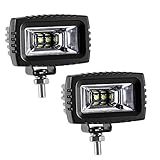 Kawell Led Light Bar 20W Flood Cree Led Pods 1000 Lumens 6500K Off Road Backup Driving Lights Fog Lamp for Jeep Bumper ATV UTV SUV Truck Boat