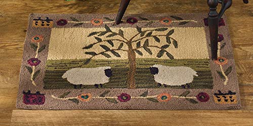 Park Designs Willow And Sheep Hooked Rug #TOP29
