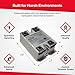 Industrial 25A DC to AC Solid-State Relay with Terminal & Transparent Cover - Input 3-32 VDC & Output 24-380 VAC, Max Rating 25A Peak, 10A Continuous - Reliable Switching Solution for Industrial