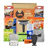Clermont Bundles Driving Essentials Kit - Car Gift Set Inc 17 Item. I Love My Car Bundle for Men & Women. Car Enthusiast Accessories Kit