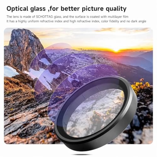 Image of Adofys Lens Filter Set for DJI Action 5pro /4 /3 Camera Accessories, 4-Pack CPL ND32 ND16 ND8 Polarizing Neutral Density HD Filter Lens Protective Protector Cover for DJI Osmo Action Accessory
