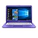 HP Stream 11 11.6 inch Flagship Laptop Computer, Intel Celeron N3060 1.6GHz, 4GB RAM, 32GB eMMC drive, 802.11ac WiFi, USB 3.1 port, Windows 10 Home, Purple (Renewed)