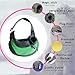 YUDODO Pet Dog Sling Carrier Breathable Mesh Travel Safe Sling Bag Carrier for Dogs Cats (S up to 5lbs Green)