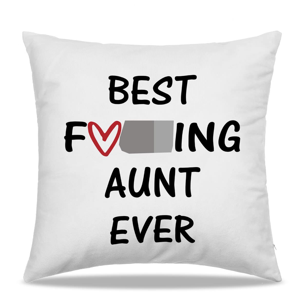 Photo 1 of *cover only* Dibor Best Aunt Ever Throw Pillow Covers 18x18 in - Aunt Auntie Gifts Birthday Christmas Decorative Couch Cushion Covers,Funny Best Aunt Pillow Case,Aunt Auntie Gifts from Niece Nephew