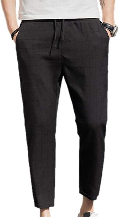 Pantalones De Cuadros De Los Hombres Nueve Los De Pantalones Caballeros  Basicas De Primavera Otoño Moda Elástica Con Bolsillos Pantalones De  Pantalón Pantalones Deportivos De Fitness: Amazon.es: Ropa