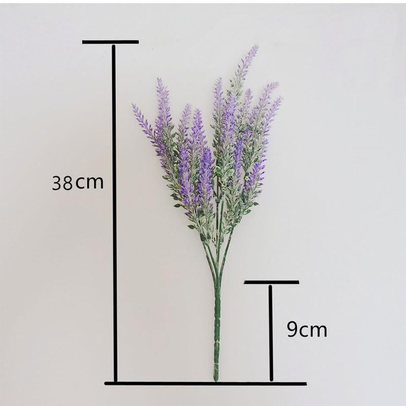 Pampas Grass Artificial Flores Decorativas Primavera Lavanda miniatura 6