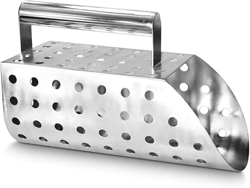 Kit de cuchara de arena de acero inoxidable, pala de arena de detección de metales de acero inoxidable - Se utiliza para la detección de metales y