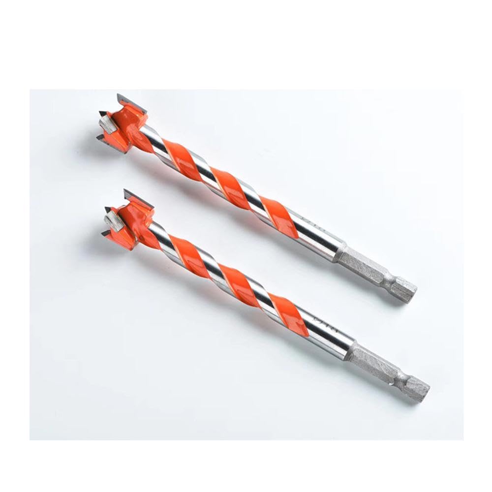 Juego de 10 brocas Countersink para madera, interruptor de madera, fregadero, llaves hexagonales, taladros para trabajar la madera, color naranja