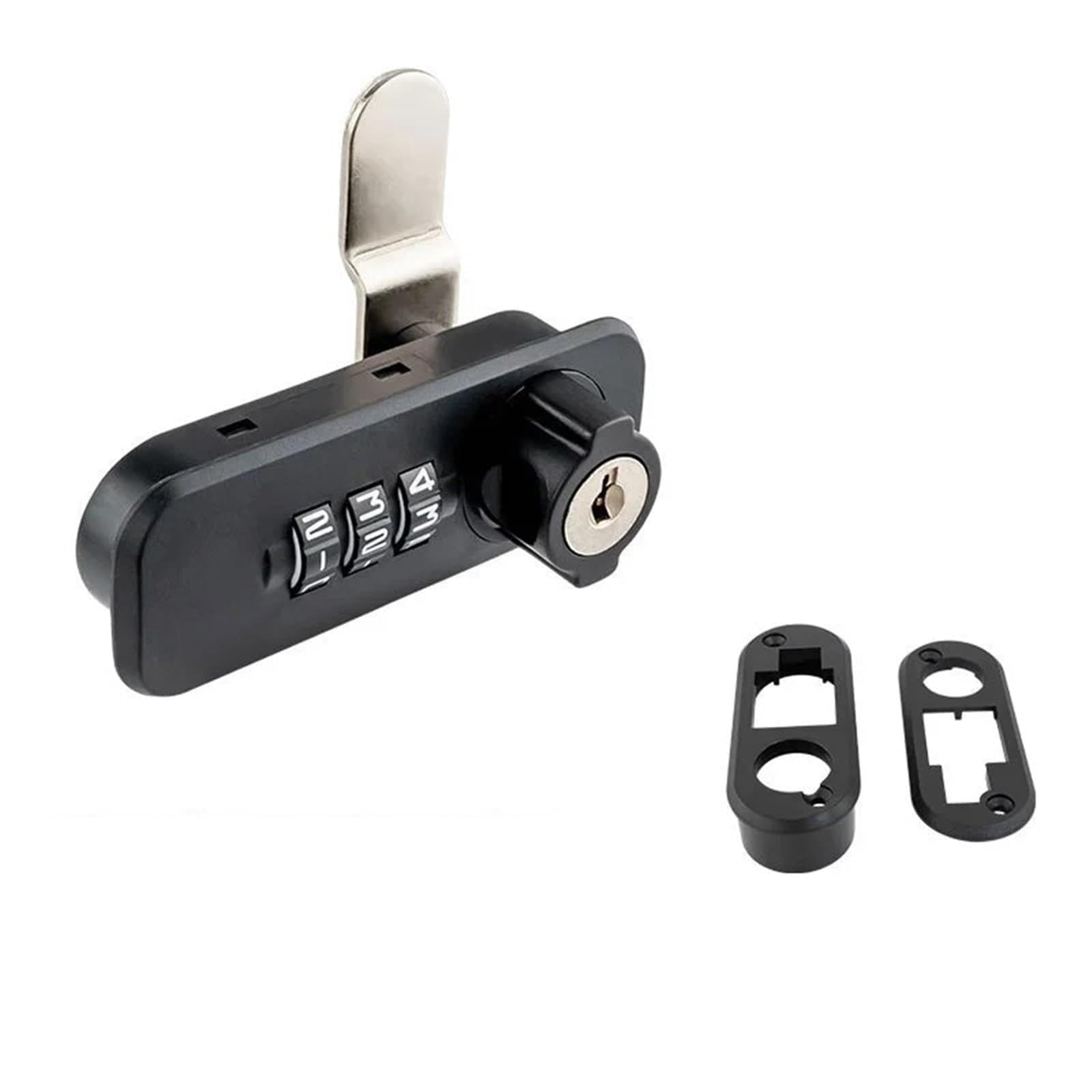 Kdhcvkz B Zinc Alloy Password Lock Anti-Theft Furniture Combination Security 3 Digital Code Drawer Cabinet Mailbox(B)