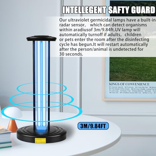 UV-Light-SanitizerUVC-Light-Sanitizer-for-RoomUltraviolet-Light-Sanitizer-with-3-Speed-Timing-and-Remote-ControlUV-Disinfection-Light-UVO-light-for-Bugs-and-Dust-MitesUV-Lamp-for-Kitchen-Office