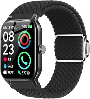 TenCloud Bip 5 Band Compatible with Amazfit Bip 6 Smartwatch Bands Nylon Strap Breathable Adjustable Stretchy Loop Wristband