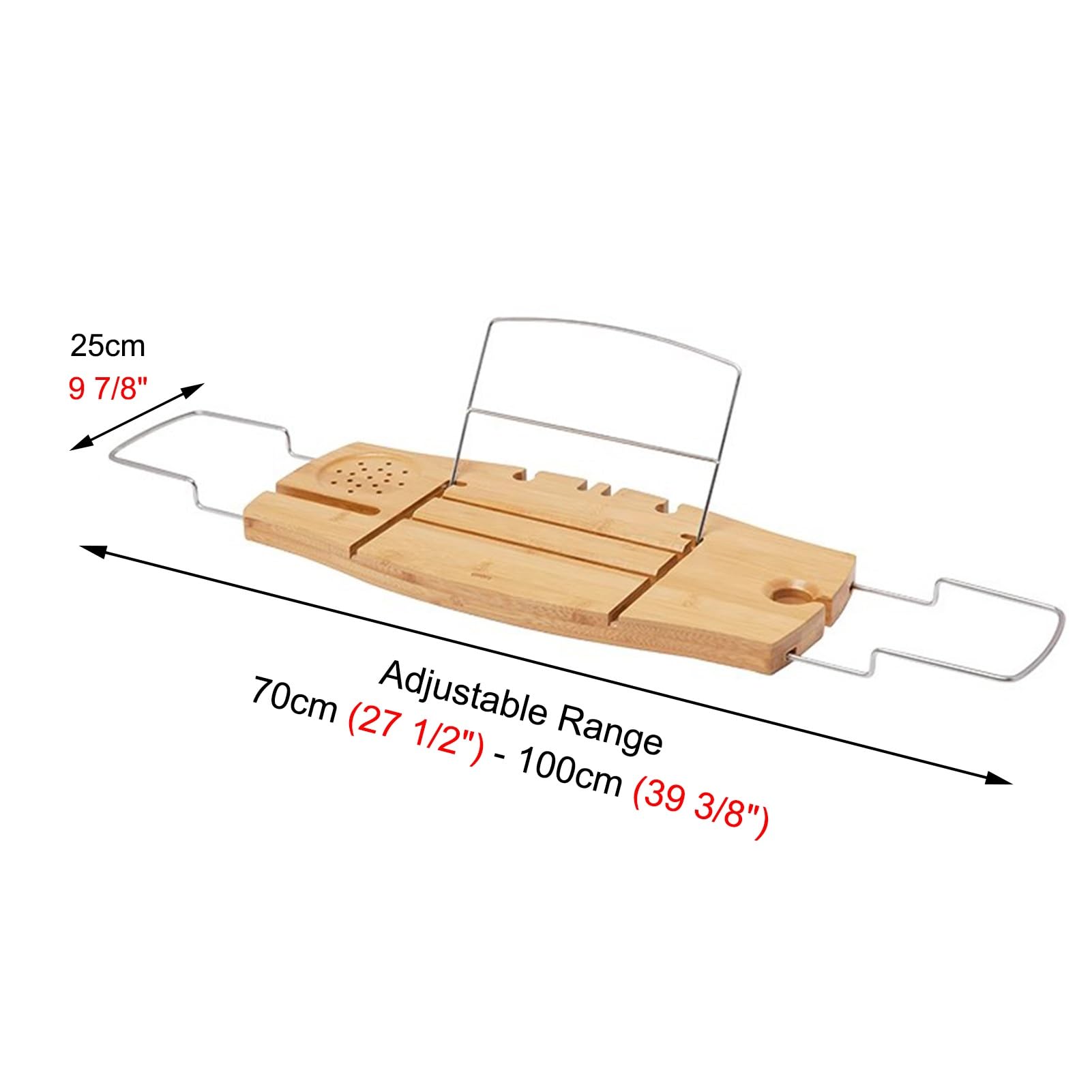 Bandeja de bañoBandeja de baño Bandejas de Madera para bañera con Soporte para Copas de Vino y Libros, Soportes para bandejas Plegables para el baño del Hotel en casa, Soporte de Mesa para b