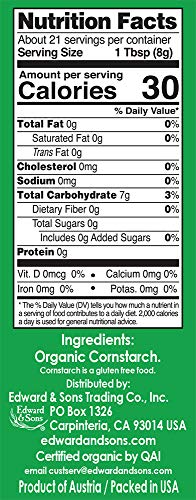Let's Do Organic Cornstarch, 6 Ounce Boxes (Pack Of 6) #TOP2