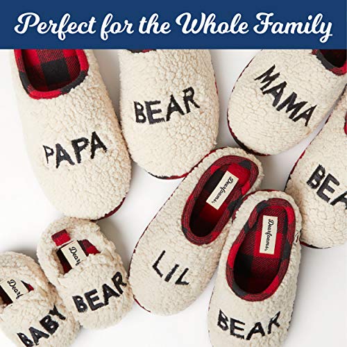 Dearfoams Women's Family Collection Mama Bear Fluffy faux sherpa Clog Slipper, Large2