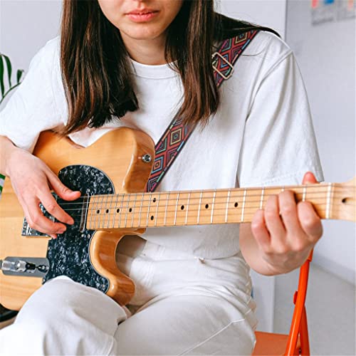 Sangle pratique pour guitare acoustique, banjo (rouge, taille unique) - Les Beatles, Paul McCartney, John Lennon, RIngo Starr, George Harrison Sangle pratique pour guitare acoustique, banjo (rouge, taille unique) – Image 4