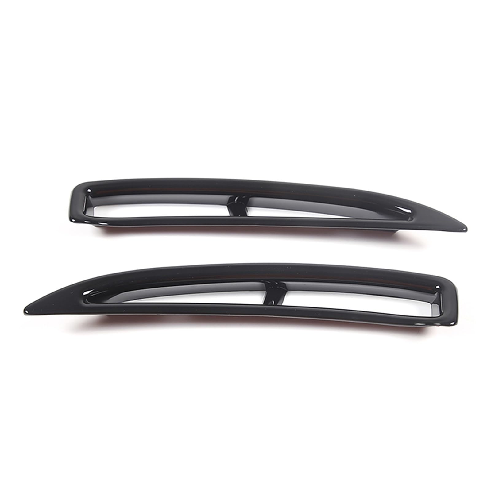Interior Trim for Chevrolet for Corvette for C6 2005-2013 ABS Carbon Fiber Car Shark Gills Side for Fender Vent Stickers Accessories Cover Trim Sticker(Balck)