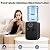 BAIODNB 110V Top Loading Countertop Water Dispenser, Mini Water Cooler Dispenser with Hot Cold and Room Temperature Water, Premium Countertop Water Cooler for 1 to 5 Gallons Bottle (Black)