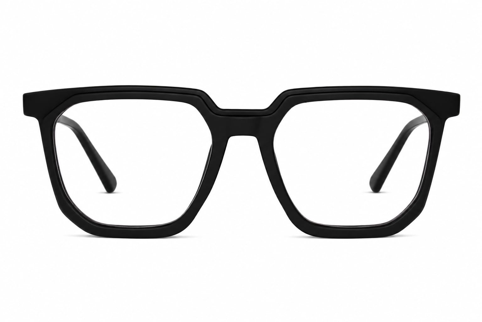 Computer Glasses with Square Black Frame | Blue Light Blocking, Wide Square Frame-image-42
