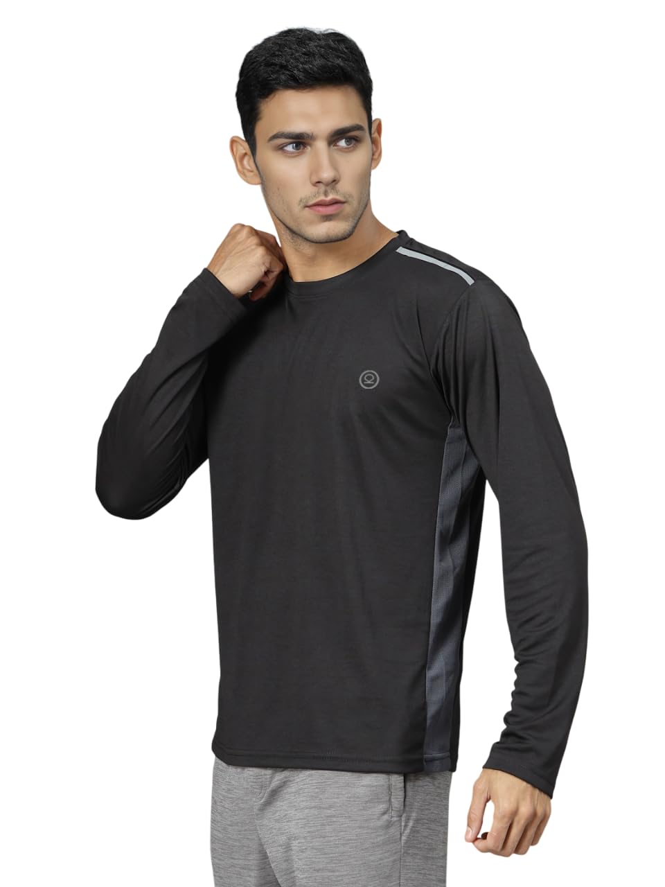 CHKOKKO Men's Polyester Regular Fit Sports Gym Full Sleeves T-Shirt