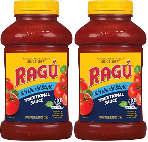 Image of RAGU Old World Style Traditional Sauce, Perfect for Italian Style Meals at Home, 45 oz (Pack of 2)