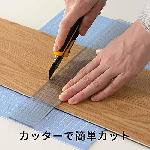 フロアタイル シート 置くだけ フローリングタイル [12枚セット/寄木調ナチュラル] 約1畳分 賃貸OK 敷くだけ 木目調 貼って