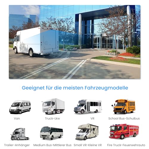 Auto-VOX W10 Kabellos Digital Rückfahrkamera Set mit 7‘’ Split-Screen Monitor,...