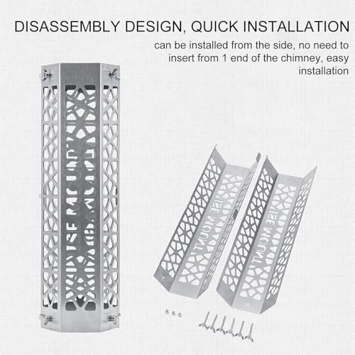 Couverture hexagonale de protection contre les brûlures de cheminée nomade