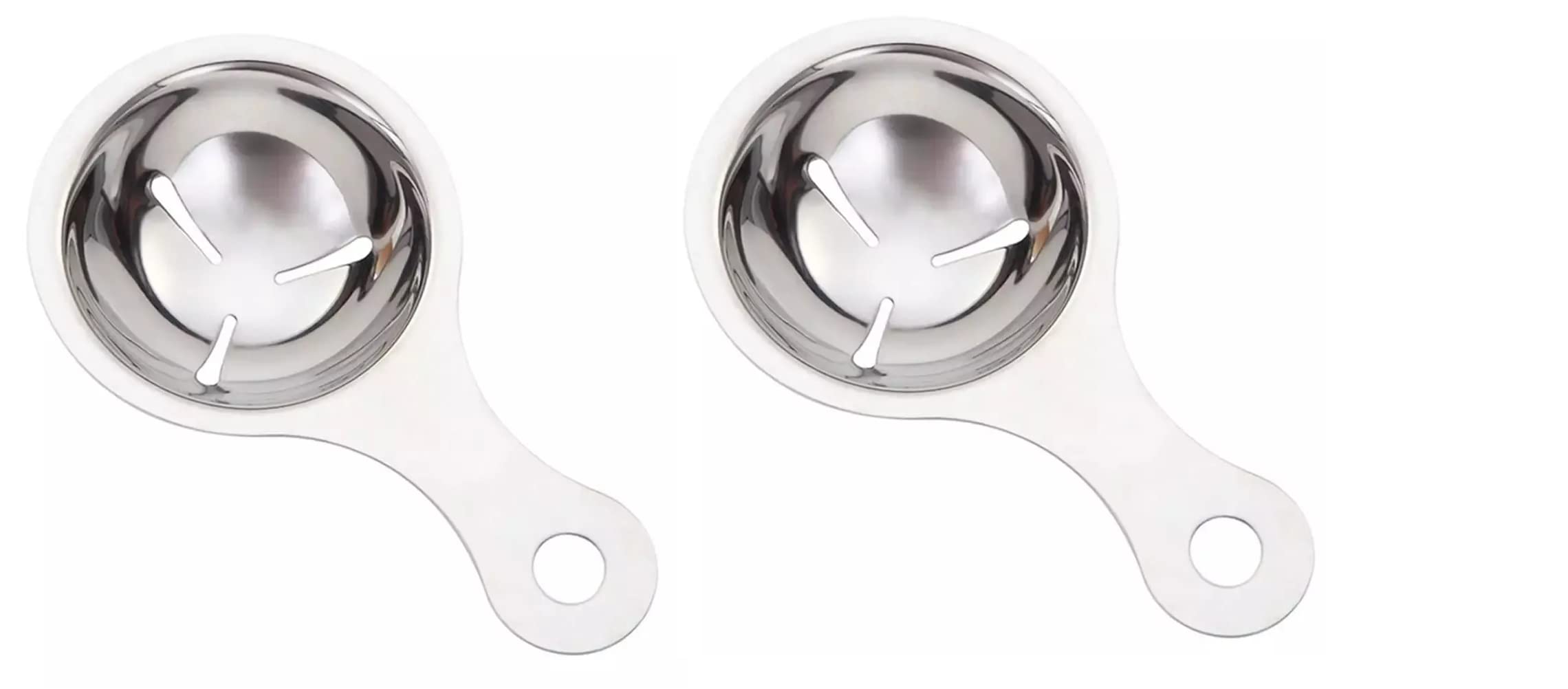 DANSR Stainless Steel Egg Separator, Egg Yolk Separator, Egg White Separator and Cracker, Egg Filter, Egg Kitchen Tool, Egg Gadgets, Food Certified with Hanging Hook 1 Set (1)