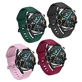 huawei pulsera deportiva bluetooth band 3 pro 【Material de silicona premium】 Las Huawei Watch GT Active bandas deportivas / Huawei Watch GT2 46mm bandas de repuesto para relojes inteligentes están hechas de silicona de alta calidad, estas bandas deportivas son livianas, impermeables, resistentes al sudor, no se decoloran, son flexibles, agradables para la piel y duraderas. Muy suave y cómodo de llevar.
