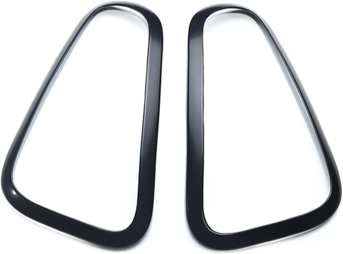 Compatible with MINI Cooper S R50 R52 R53 Black Car Headlight Head Tail Light Rear Lamps Frame Rings Cover Stickers Exterior Accessories(Black For Rear Lamps)