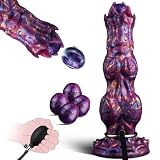 25.5cm Ovipositor Fantasy Monster Dildo xxl mit 4 Eier Saugnapf