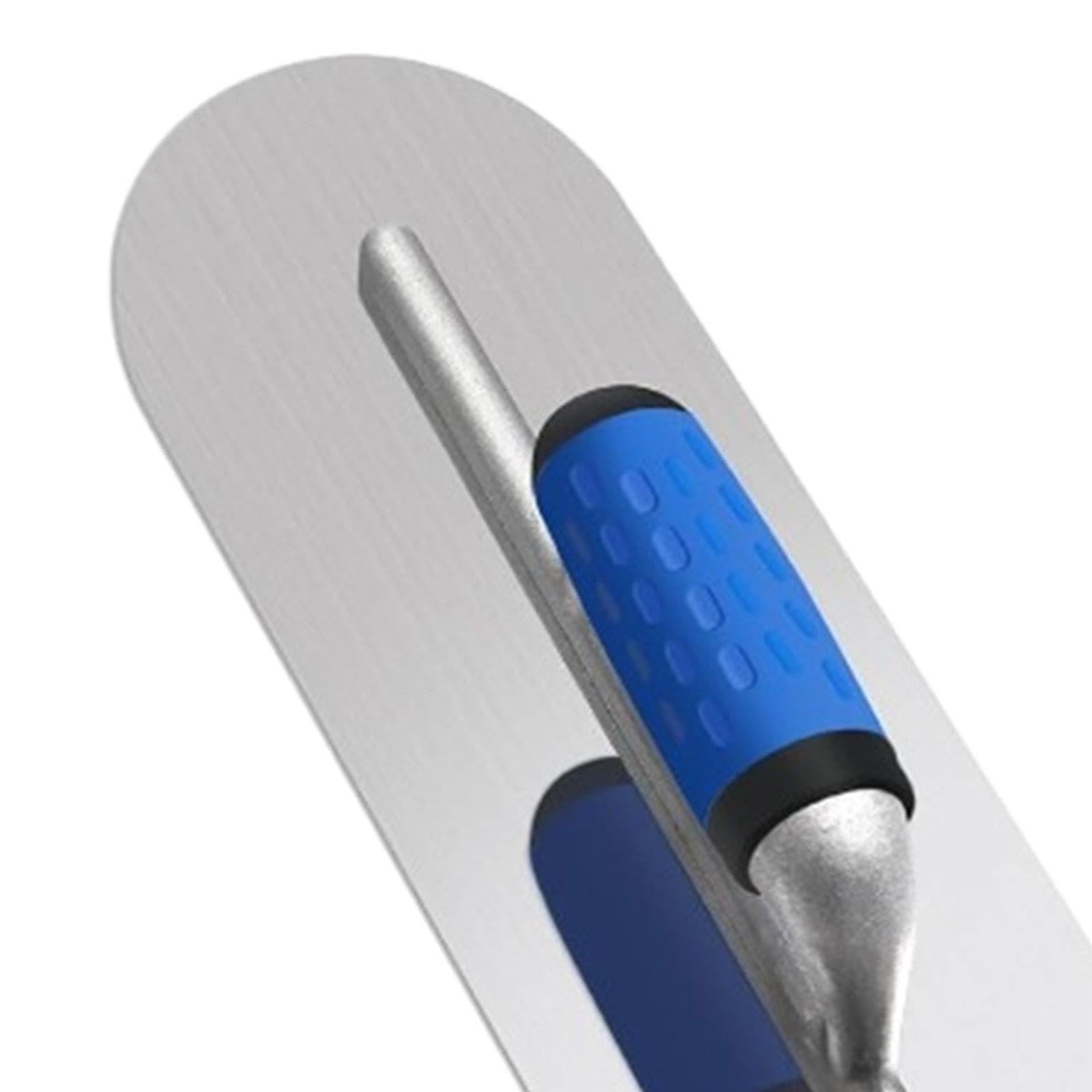 perfk Piscina de acabado de la llana, profesional, eficiencia, cómoda ergonomía de acero inoxidable para cemento de tablero de yeso, 40cmx10cm