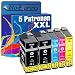 Produktbild Tito-Express PlatinumSerie 5X Druckerpatronen XXL als Ersatz für Epson TE1301-TE1304 | Geeignet für Stylus Office B 42 WD BX 525 WD BX 535 WD BX 625 FWD Workforce 525 630 WF-3010 DW WF-3500 Series