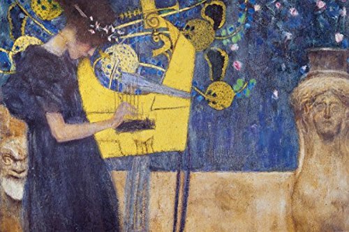 1art1 Gustav Klimt La Musica, 1895 Carta da Parati Adesiva 180x120 cm