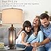 Set of 2 Farmhouse Lamps for Living Room, Rustic Vintage Bedroom Nightstand Table Lamp with 2 USB Charging Ports, Built-In Frosted Glass Night Light for End Table Entryway, 4 Bulbs Included (Bronze)