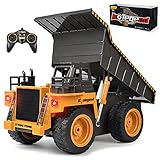 kolegend Remote Control Dump Truck RC Truck Construction Vehicle Truck Toys with Rechargeable Battery for 3 4 5 6 7 8 Years Old Toddlers Kids Boys and Girls