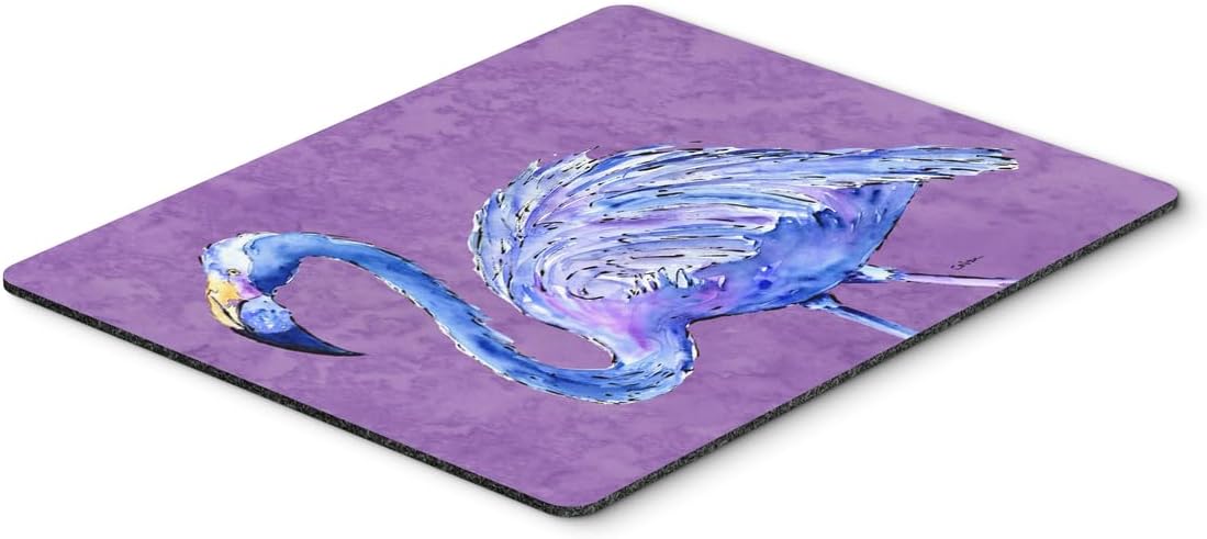 Caroline's Treasures 8874MP Flamingo on Purple Mouse Pad, Hot Pad or Trivet for Home Office Gaming Working Computers Laptop Mouse Mat,Washable Large Mousepad