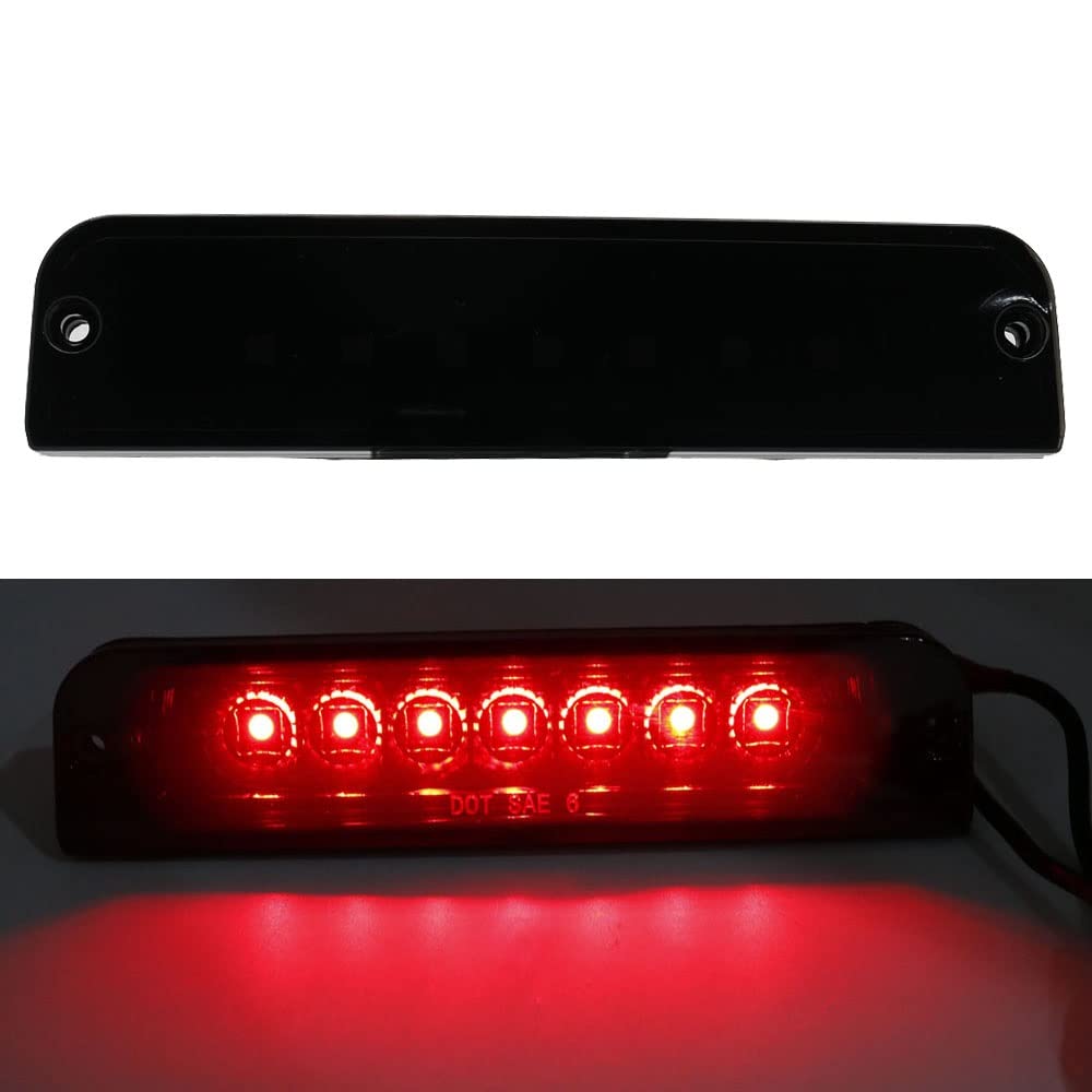NSLUMO Terza Luce Stop LED Rossa Per Jeep Wrangler TJ 1997-2006 E LJ 2004-2006 – Sostituzione Plug-and-Play, Brillante