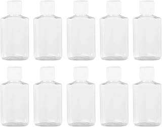 Beaupretty 15 sztuk przezroczystych plastikowych pokrywek do butelek, zestaw do podróży w domu na świeżym powietrzu, dozownik mydła w płynie 60 ml