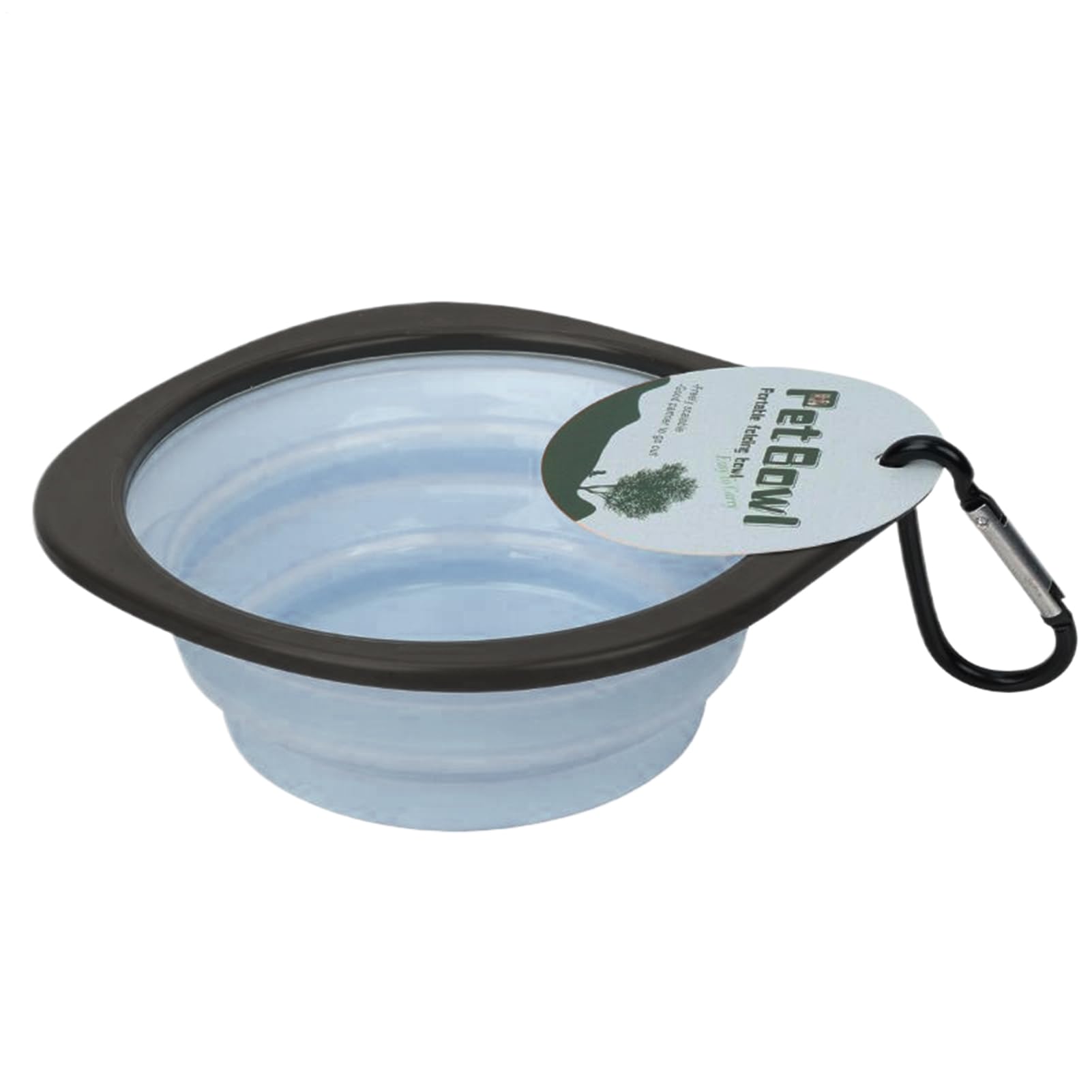 Plegable para Perros - portátil para Mascotas, Bebedero Plegable | de Silicona para Viajes con mosquetón para Senderismo, Camping y Actividades al Aire Libre. Conveniencia p