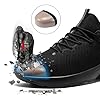 LARNMERN Safety Trainers Men Waterproof Steel Toe Cap Trainers Work Shoes Cushioned Lightweight Comfortable Walking Sneakers(8.5 UK,Black) #1
