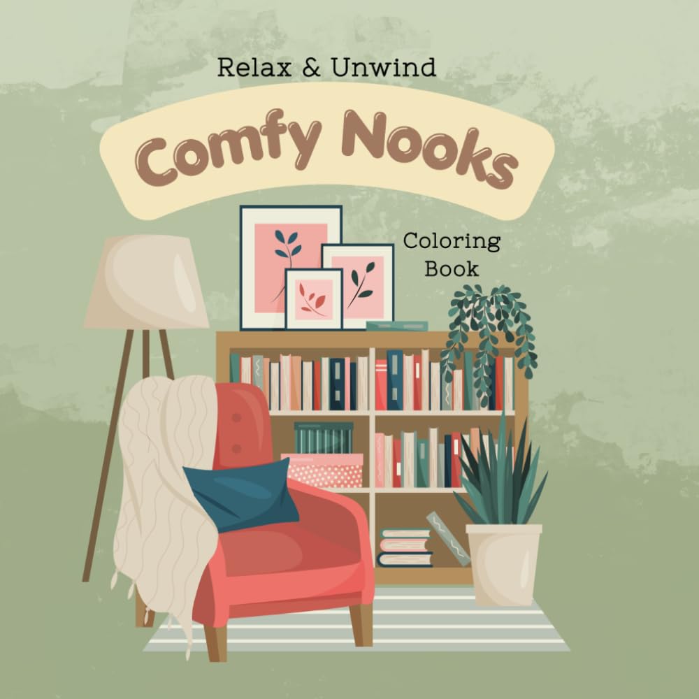 Comfy Nooks Coloring Book